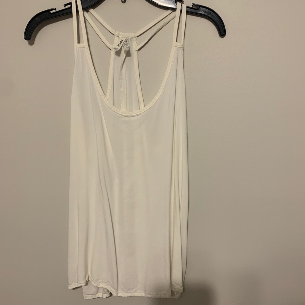 white tank top